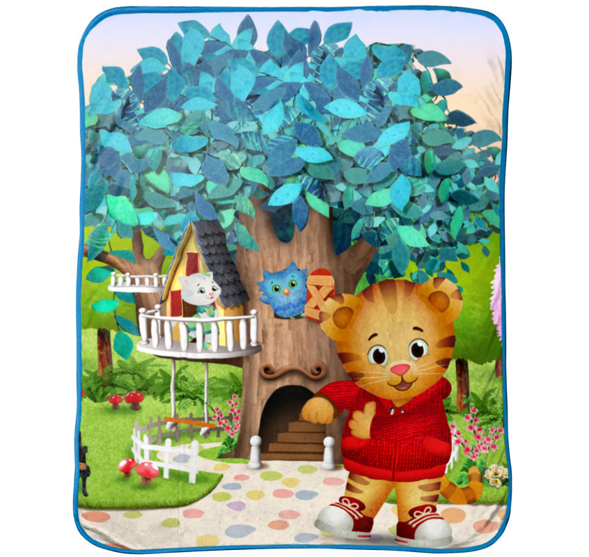 Disney Daniel Tiger Treehouse Pals Plush Throw Blanket &amp; Reviews | Wayfair